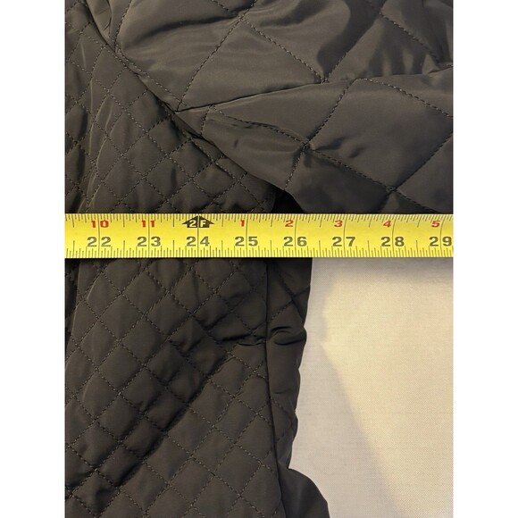 LANDS END Primaloft Quilted Jacket Coat Black Women 24W Insulated Zip Pockets - Picture 14 of 15